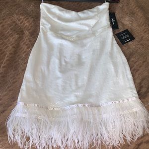 Sequin and Feather dress